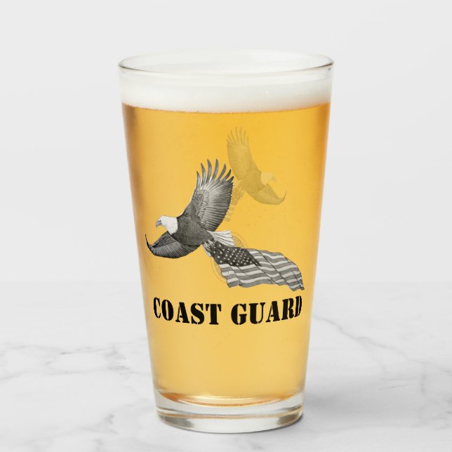 Vidrio de Cerveza Eagle (Anverso (lleno))