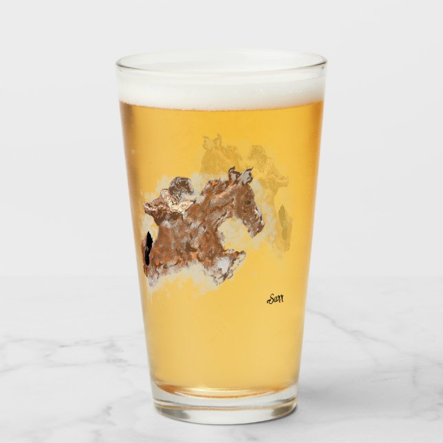 Vidrio de Cerveza : Ganador Toma todo (Reverso (lleno))