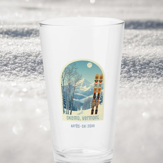 Vidrio de cerveza Okemo Vermont (Subido por el creador)