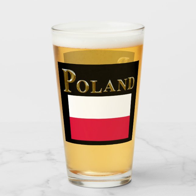 VIDRIO DE CERVEZA POLONIA (Anverso (lleno))
