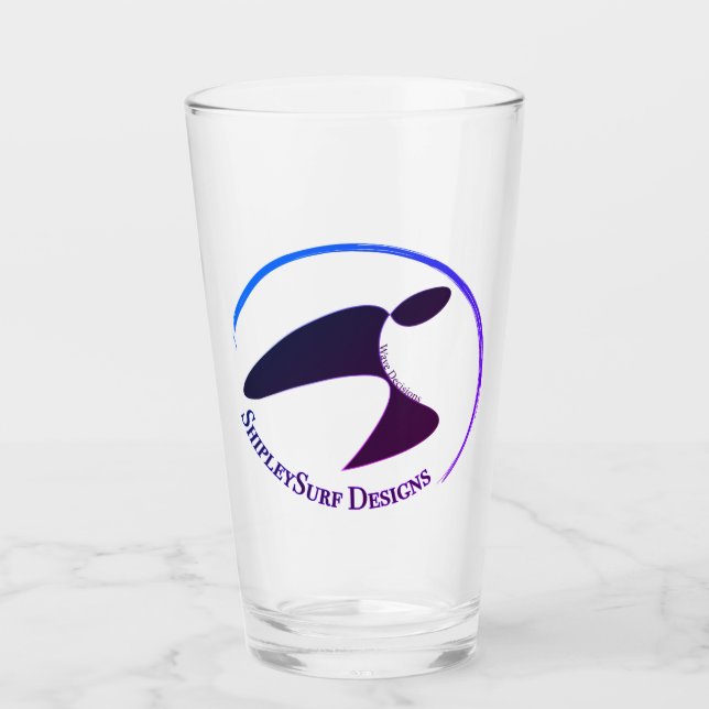 Vidrio de cerveza ShipleySurf (Anverso)