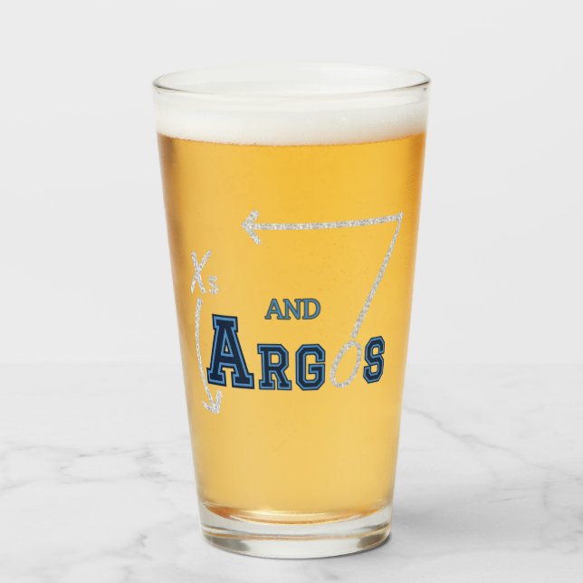 Vidrio de Cerveza Xs y Argos (Anverso (lleno))