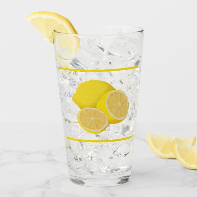 Vidrio de consumición de los limones (Anverso (hielo))