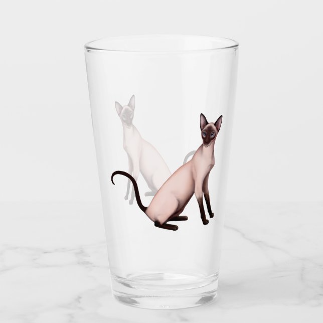 Vidrio de consumición del vaso del arte del gato