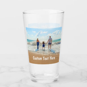 Vidrio de Foto y Texto Personalizado Regalo