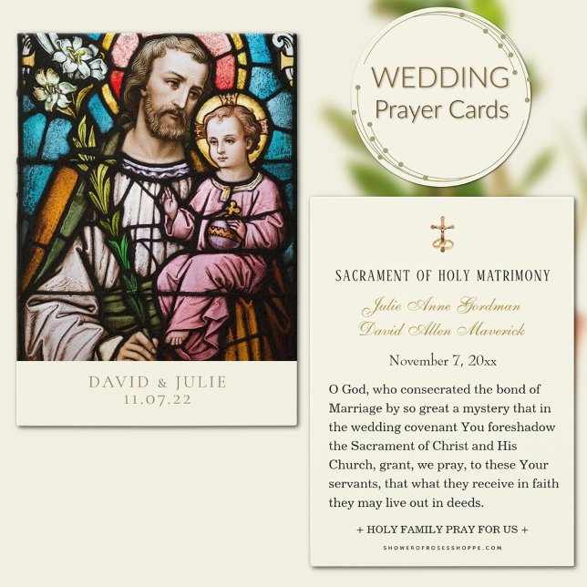Vidrio de Iglesia Católica Oración de Boda de San  (Subido por el creador)