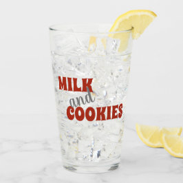 Vidrio de la leche para Santa