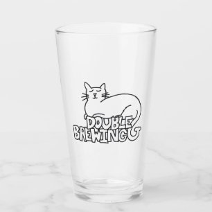Vidrio de la pinta del gato del esquema de la