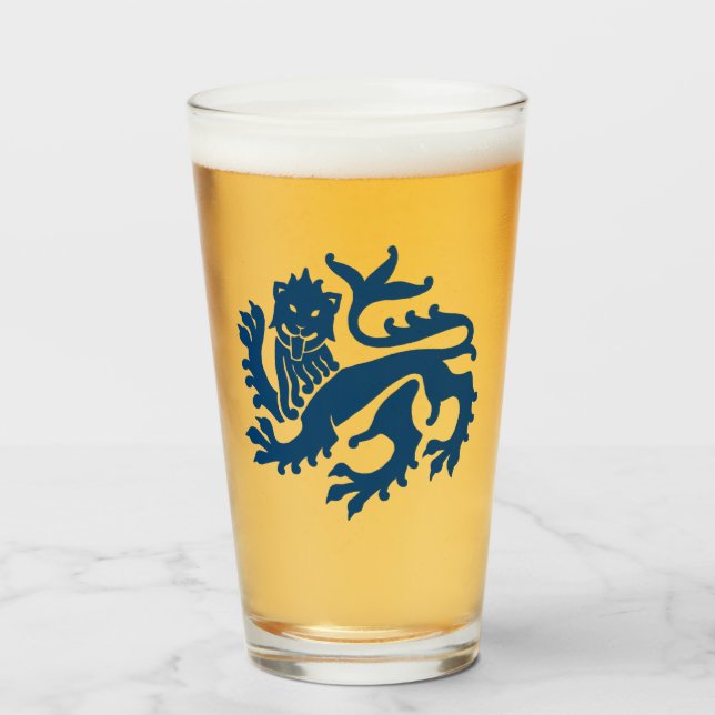 Vidrio de león de reactivación gótica azul (Anverso (lleno))