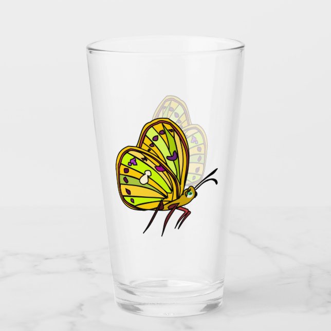 Vidrio de mariposa pequeña (Anverso)
