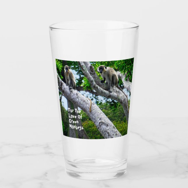 Vidrio de monos verdes de Barbados (Anverso)
