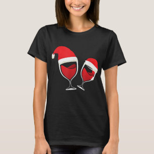 Vidrio de navidad Vino de la camiseta de Red Wine 