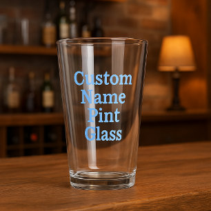 Vidrio de pinta de nombre personalizado - Vidrio d