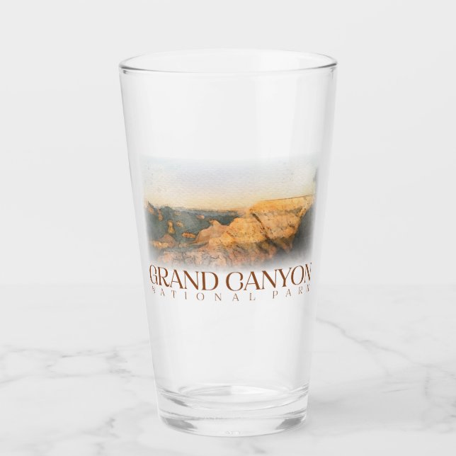 Vidrio de pinta del Gran Cañón, Tumbler del Parque (Anverso)