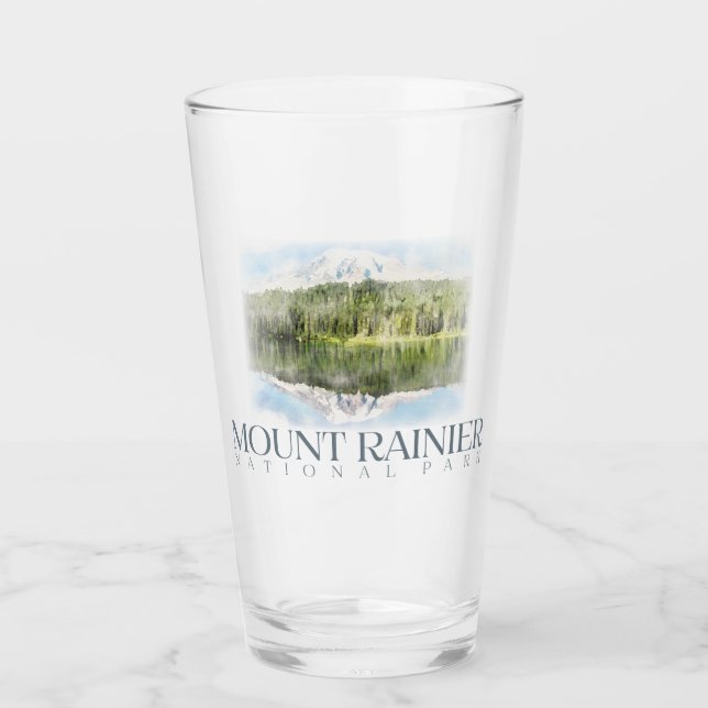 Vidrio de pintura de Rainier, Tumbler del Parque N (Anverso)