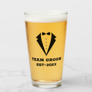 Vidrio de propuesta de Groomsmen, Team Groom perso