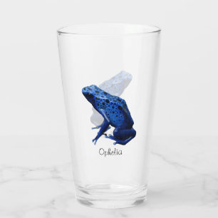 Vidrio de rana Dart de veneno azul