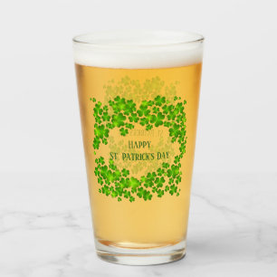 Vidrio de St. Patricks Day Shamrock