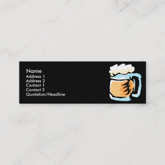 Vidrio de tarjetas del perfil de la cerveza
