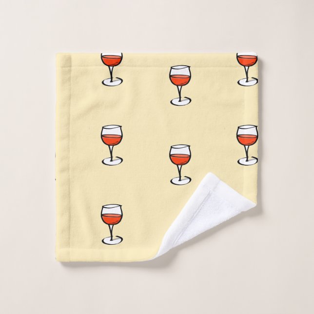 Vidrio de vino sobre naranja (Toallita)