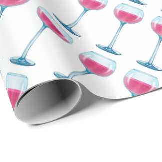 Vidrio del papel de regalo del vino