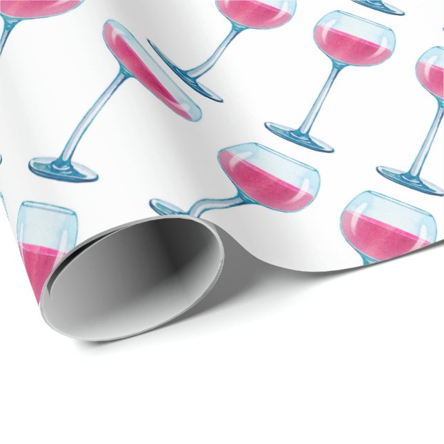 Vidrio del papel de regalo del vino (Esquina del rollo)