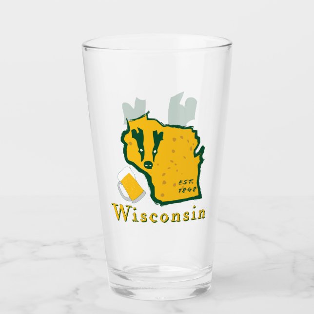Vidrio del vaso de Wisconsin (Anverso)