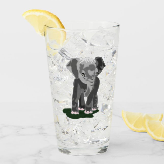Vidrio elafante pequeño (Anverso (hielo))