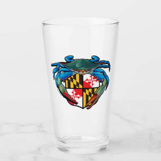 Vidrio Escudo del Cangrejo Azul de Maryland
