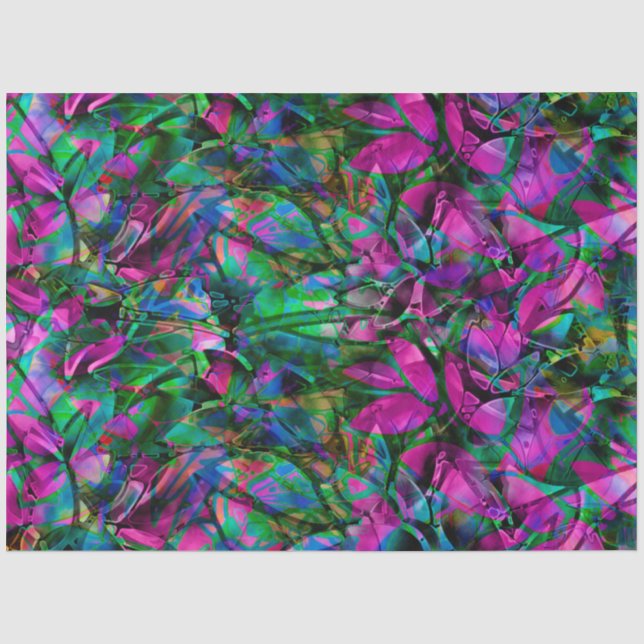 Vidrio esmerilado abstrato de papel de tejidos (Anverso)