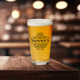 Vidrio establecido en el año de pub de personaliza