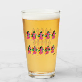 Vidrio : Flores tropicales