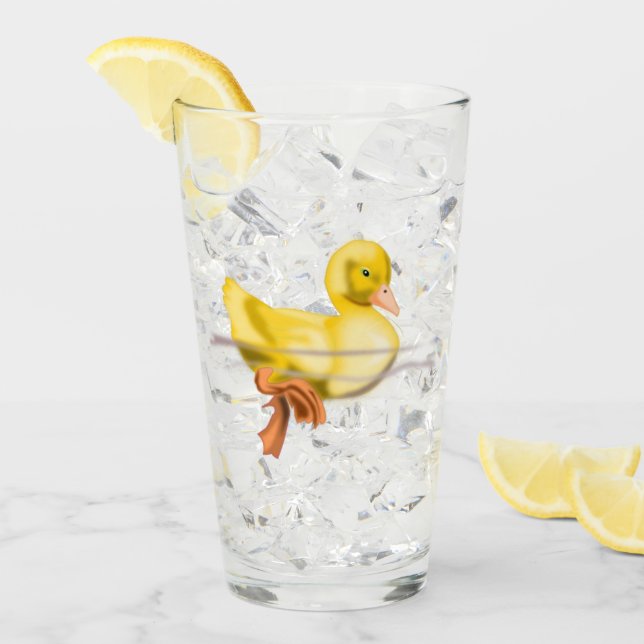 Vidrio flotante de pato amarillo (Anverso (hielo))