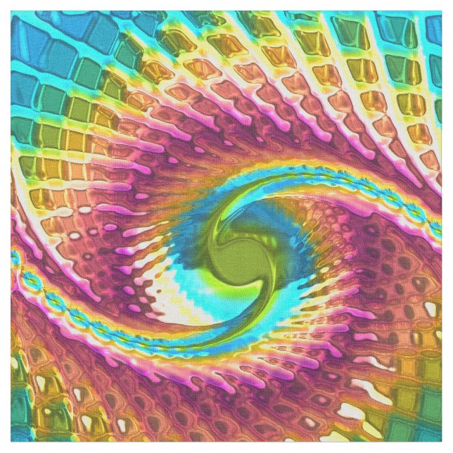 Vidrio Fractal 7 Tela Personalizada (De cerca)