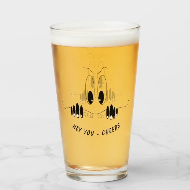 Vidrio gracioso con ojos curiosos - Salud (Anverso (lleno))