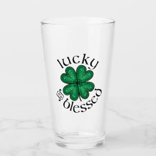 Vidrio irlandés con lujuria y bendito
