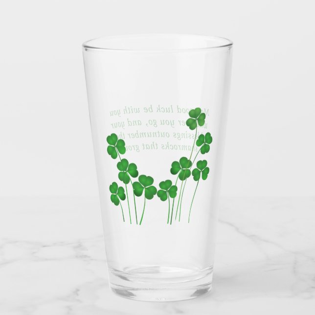 Vidrio irlandés de bendición de San Patricio (Anverso)