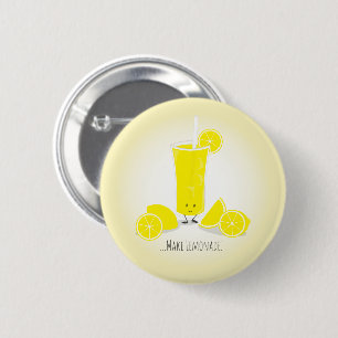 Vidrio Lemonade Sonriente  Botón