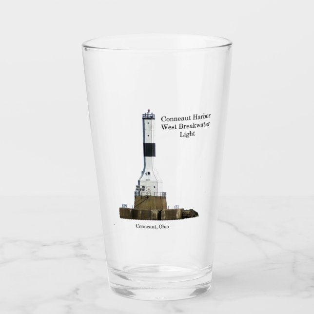 Vidrio ligero del Conneaut Harbour West Breakwater (Anverso)