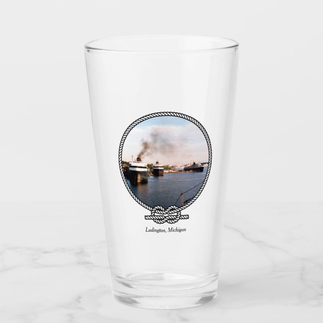 Vidrio Ludington Car/Rail Ferries (Anverso)