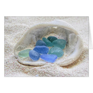 Vidrio marino en azul claro