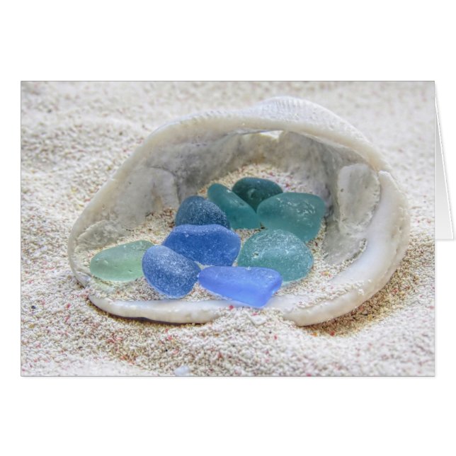 Vidrio marino en azul claro (Anverso (Horizontal))