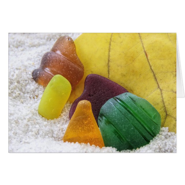 Vidrio marino en colores de caída (Anverso (Horizontal))