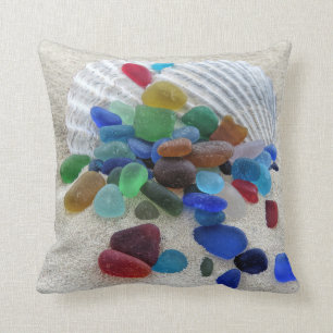 Vidrio marino en muchos colores - almohada