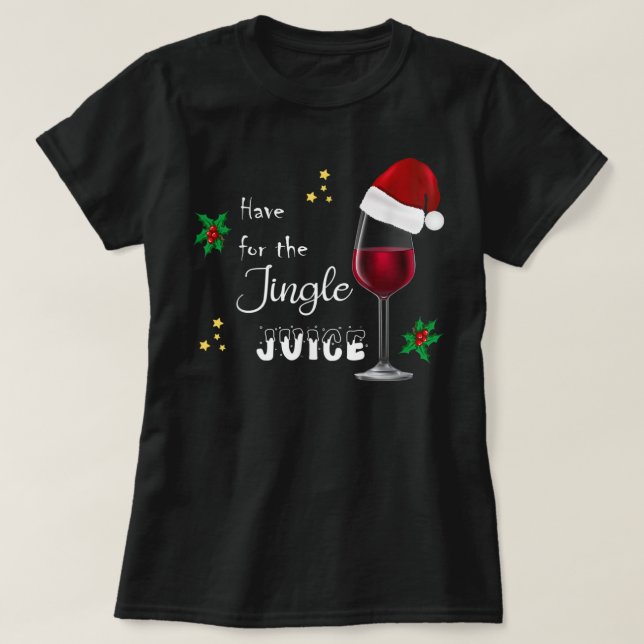 Vidrio navidad Con Camiseta De Jingle Juice (Diseño del anverso)