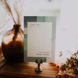 Vidrio oceánico costero | Tarjeta de número de tab