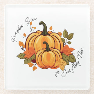 Vidrio Posavasos de Calabaza y Todo lo Bueno