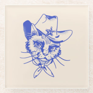 Vidrio Posavasos de gatito