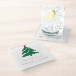 Vidrio Posavasos de Navidad