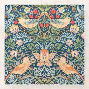Vidrio Posavasos de vidrio: WILLIAM MORRIS STRAWBERRY THI